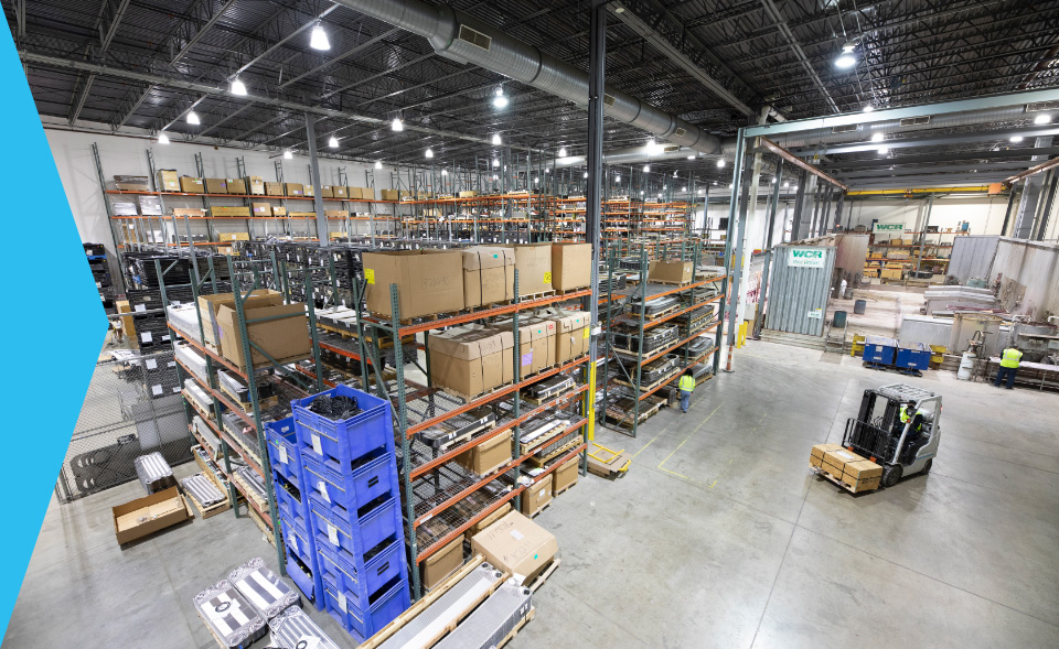 Interior of WCR Warehouse